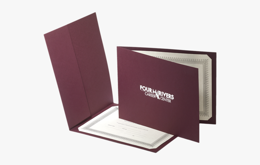 Clip Art Blank Certificate Landscape Orientation - Paper, Transparent Clipart