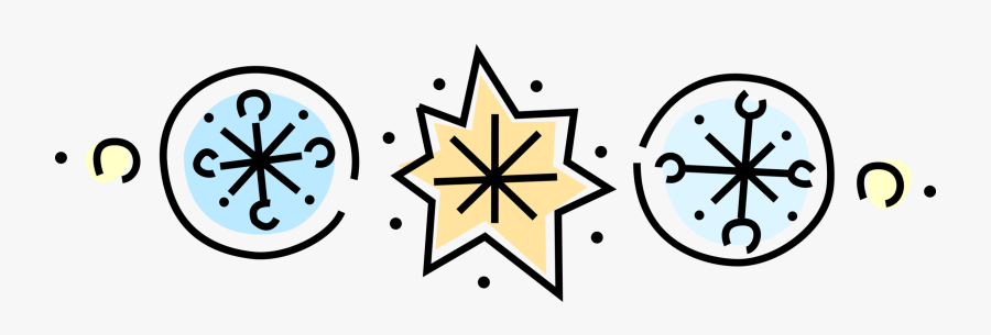 Vector Illustration Of Ice Crystal Snowflakes Snow, Transparent Clipart