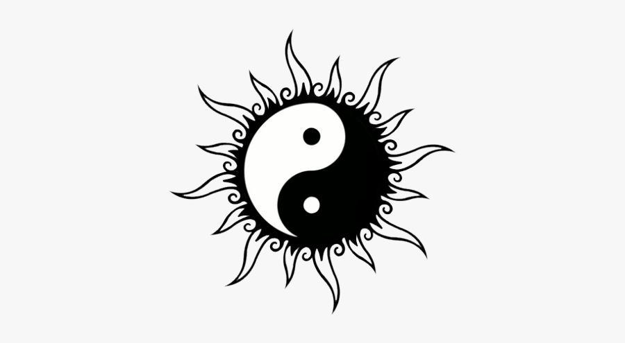 Yin Yang Tattoo Png, Transparent Clipart