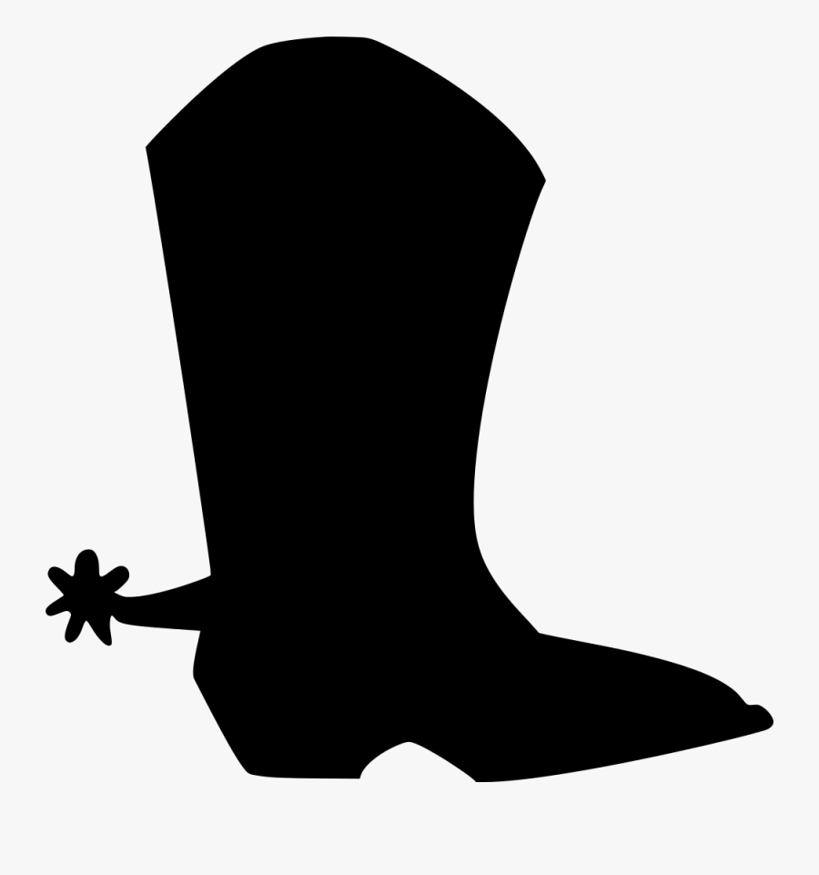 Cowboy Boot Clipart Outline - Boot Western Svg, Transparent Clipart