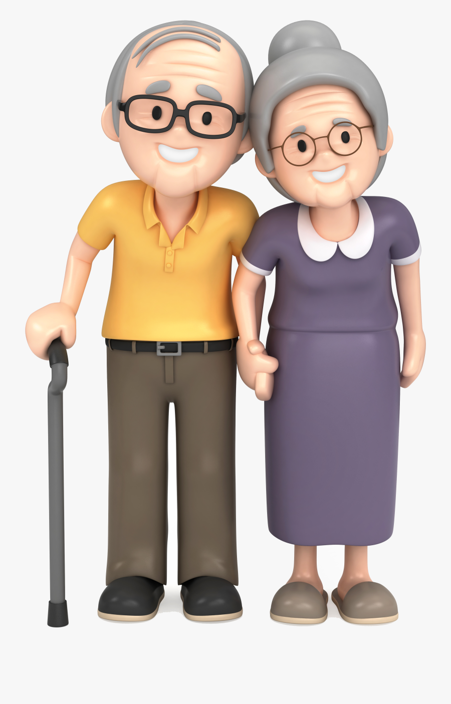 Royalty Free Clip Art - Grandmother Grandfather Png, Transparent Clipart