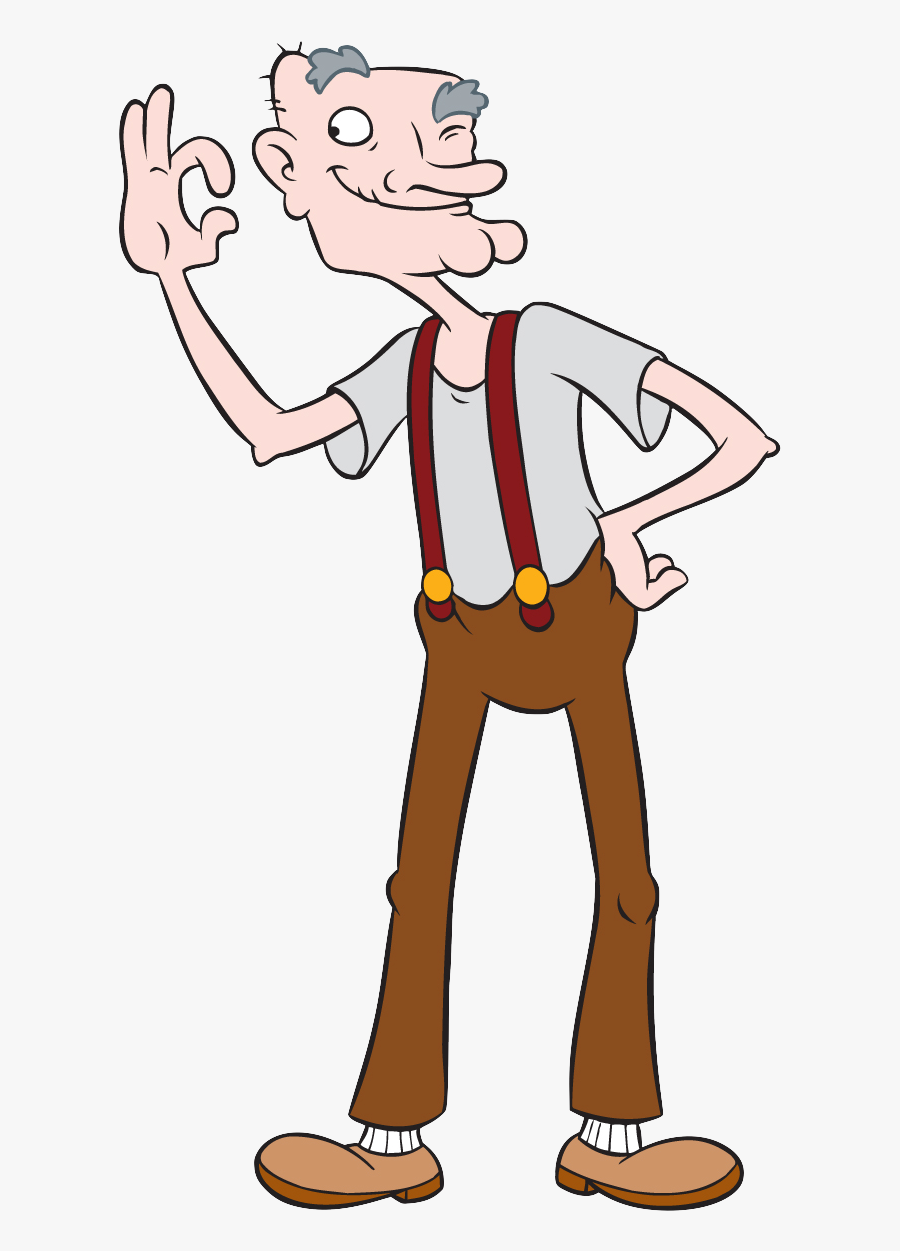Grandfather Clipart Grandpa Fishing - Hey Arnold Grandpa Png, Transparent Clipart