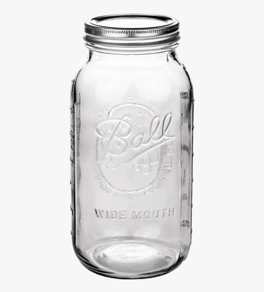 Transparent Jar 64 Oz - Glass Bottle, Transparent Clipart