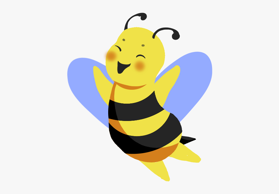 Bee Graphics - Cheering Bee, Transparent Clipart