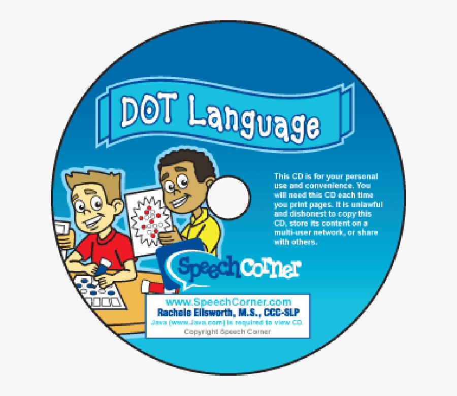 Dot Language Cd - Cartoon, Transparent Clipart