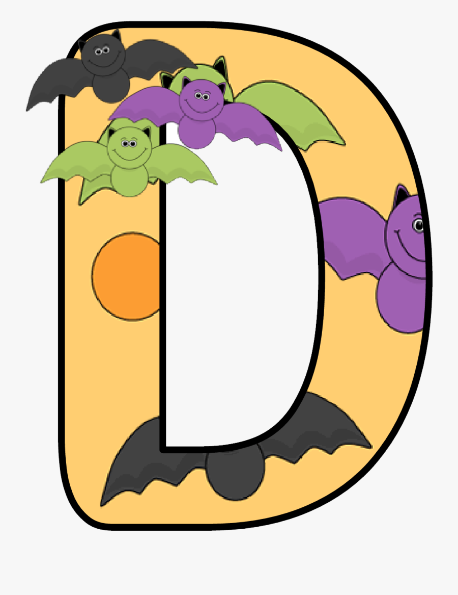 Halloween Alphabet Letters, Transparent Clipart