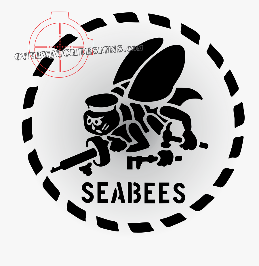 Seabee Decals, Transparent Clipart