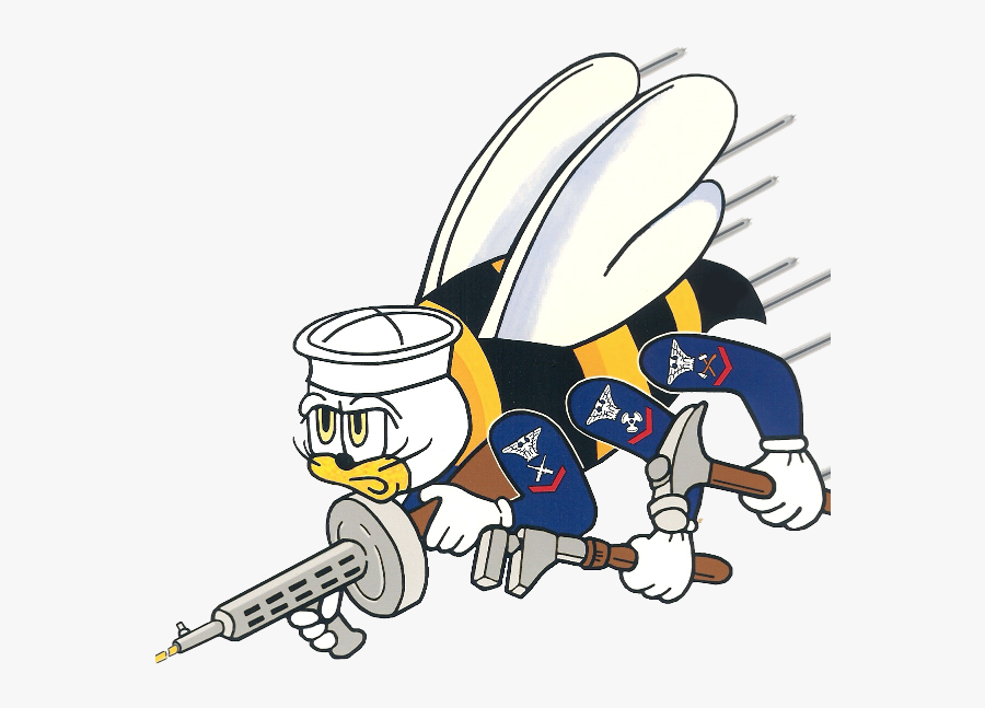 Navy Seabees Logo, Transparent Clipart