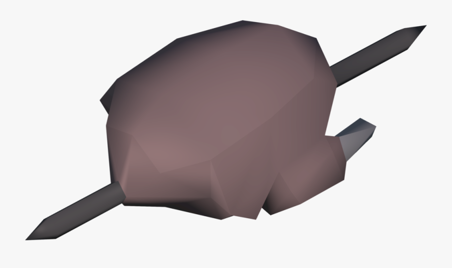 Skewered Bird Meat Is Made By Using An Iron Spit On - Origami, Transparent Clipart