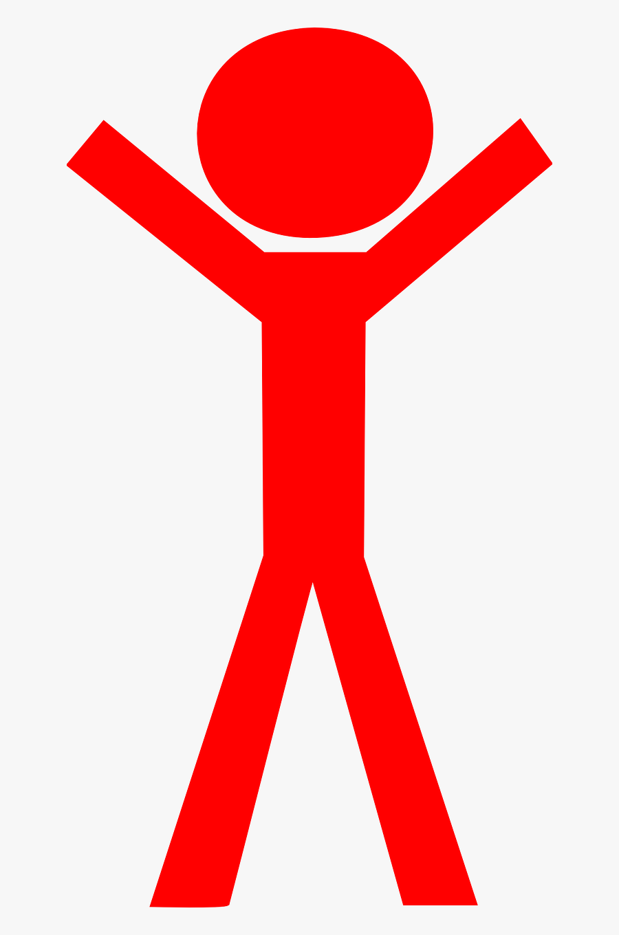 Red Stick Figure Png, Transparent Clipart