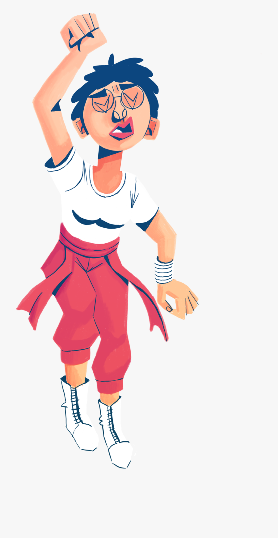 A Self Portrait For A Webcomic Project With A Friend - Cartoon, Transparent Clipart