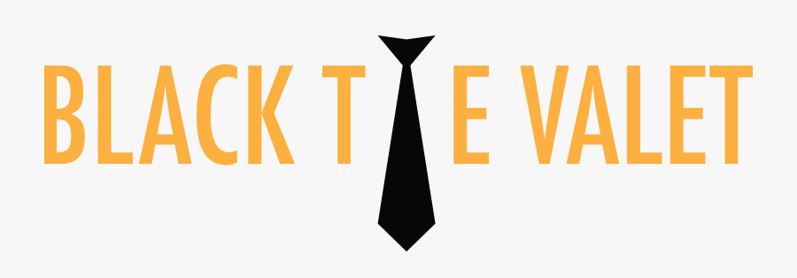 Black Tie Valet - Sign, Transparent Clipart