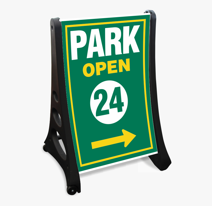 Sidewalk Clipart Green Park - Sign, Transparent Clipart