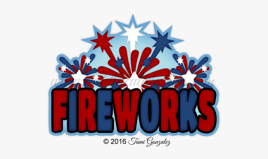 Fireworks Word Clipart, Transparent Clipart