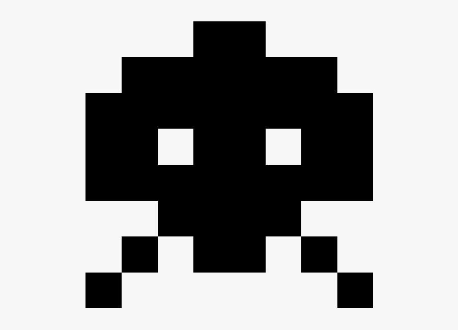 Space Invaders Alien Png Transparent Image - Alien From Space Invaders, Transparent Clipart