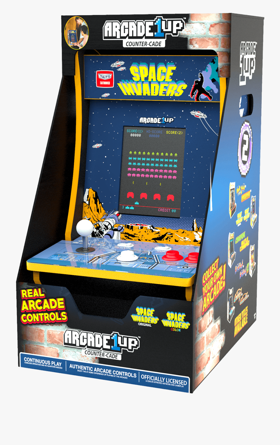 Arcade1up Space Invaders Countercade, Transparent Clipart