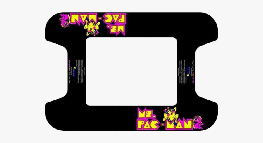 Space Invaders Clipart Galaga - Ms Pac Man Cocktail Machine Underlay, Transparent Clipart