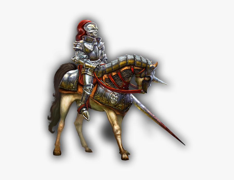 Knight Horse Warrior Spear Lance - Mounted Knight, Transparent Clipart