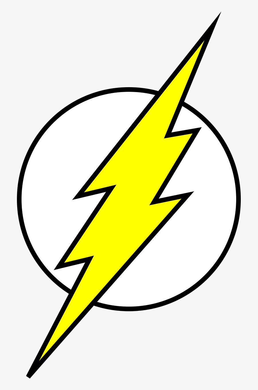 Logo Dc Dc Comics Free Photo - Flash Lightning Bolt Template, Transparent Clipart
