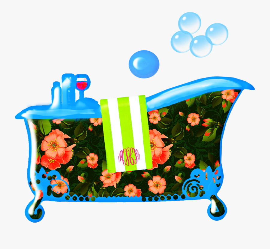 Bathtub, Bubbles, Pink, Feminine, Bath Water, Women - Soap Bubbles Clip Art, Transparent Clipart