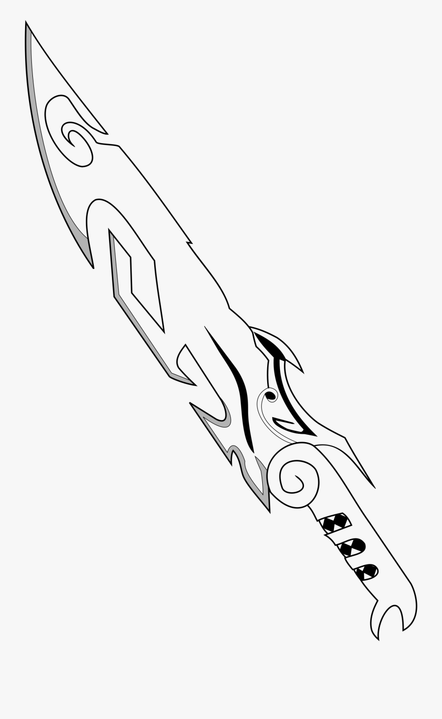 Vector Swords Illustrator - Sci Fi Sword Drawing, Transparent Clipart