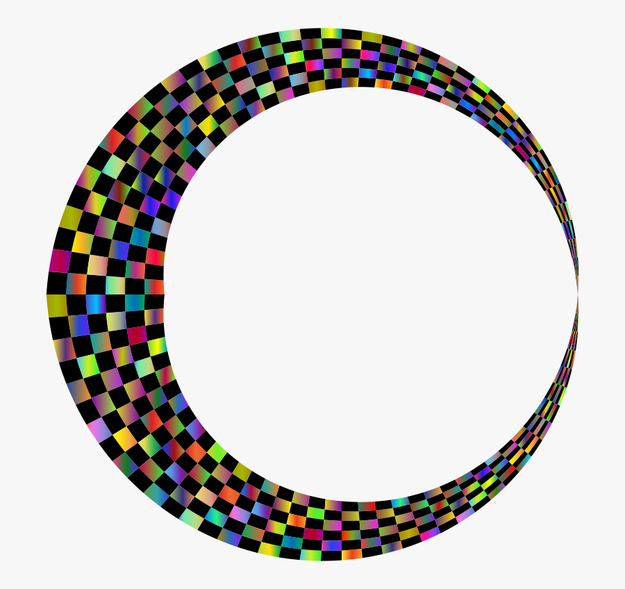 Checkerboard Crescent Moon Polyprismatic - Alien Clapton Coil 0.2, Transparent Clipart