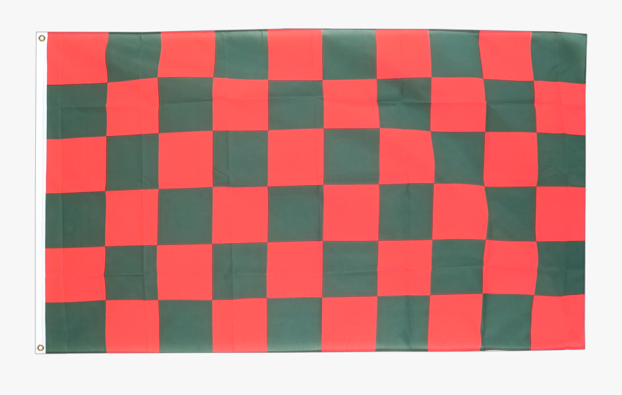 Red Transparent Checkered - Red And Black Racing Flag, Transparent Clipart