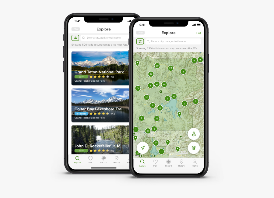 Explore Iphone - Alltrails App, Transparent Clipart