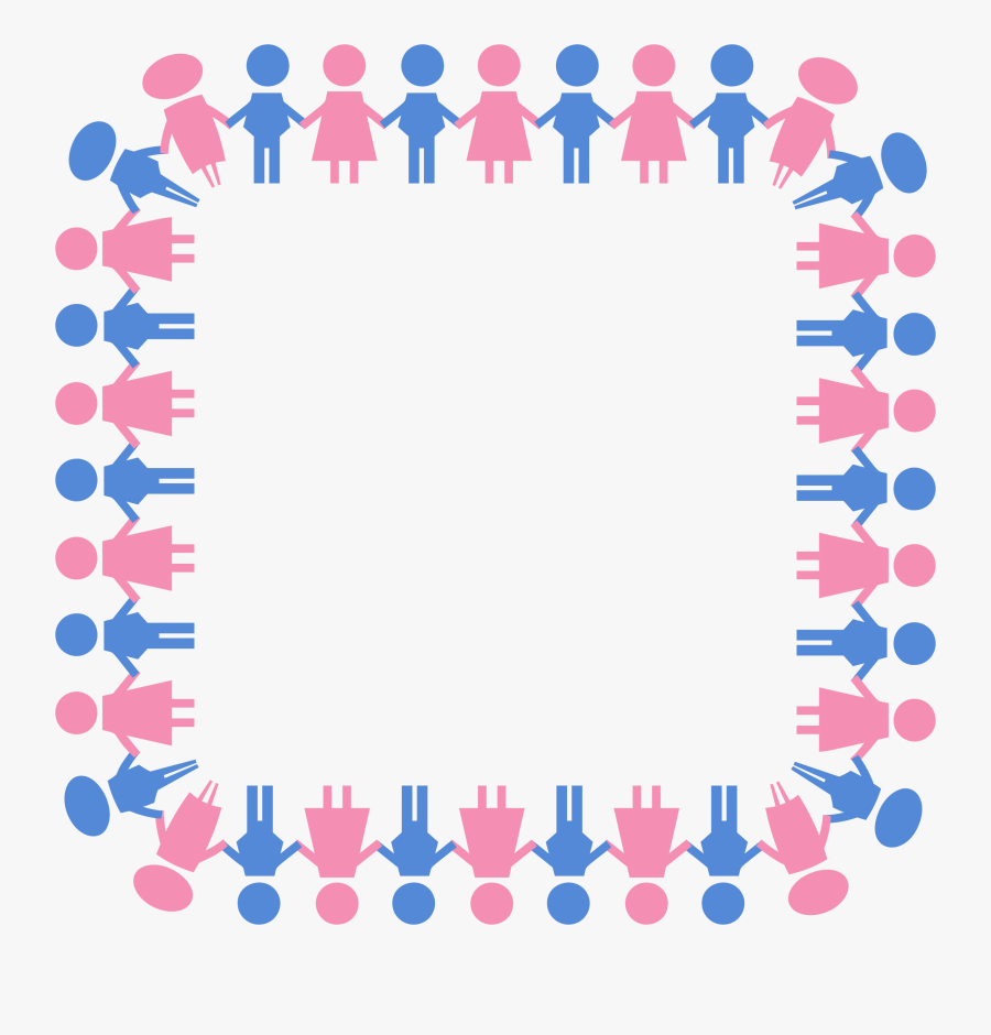 Transparent Masculine Border Clipart - Gender Borders Png, Transparent Clipart