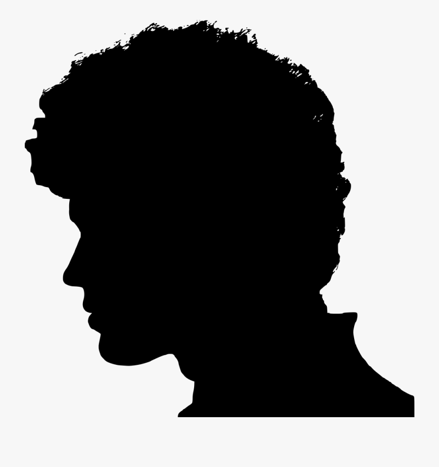 Silhouette Male Clip Art - Male Head Profile Silhouette, Transparent Clipart