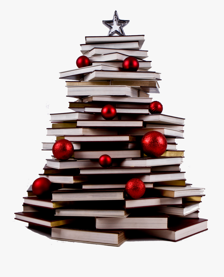 Book Christmas Tree Png, Transparent Clipart