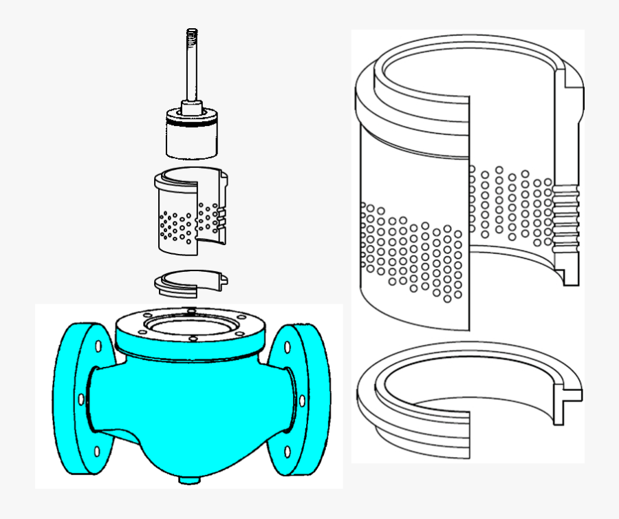 Implementation Of Flow Division In A Globe Control - Illustration, Transparent Clipart