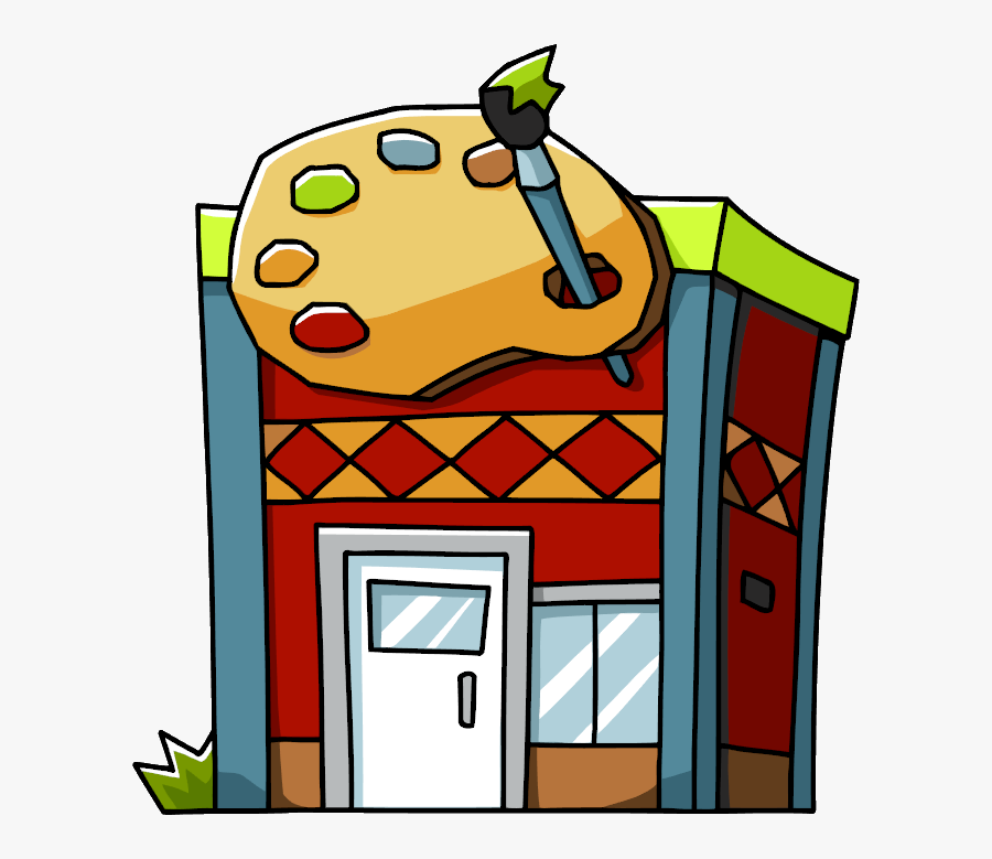 Art Supply Store - Cartoon Art Supply Store, Transparent Clipart