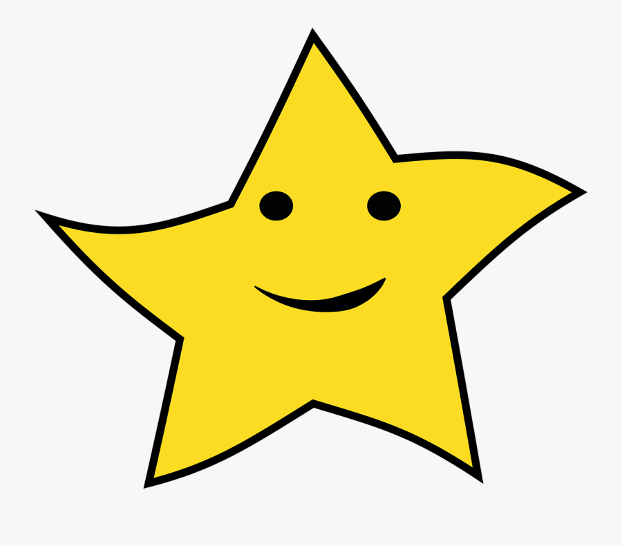 Star Vector Sky Free Photo - Smiley, Transparent Clipart