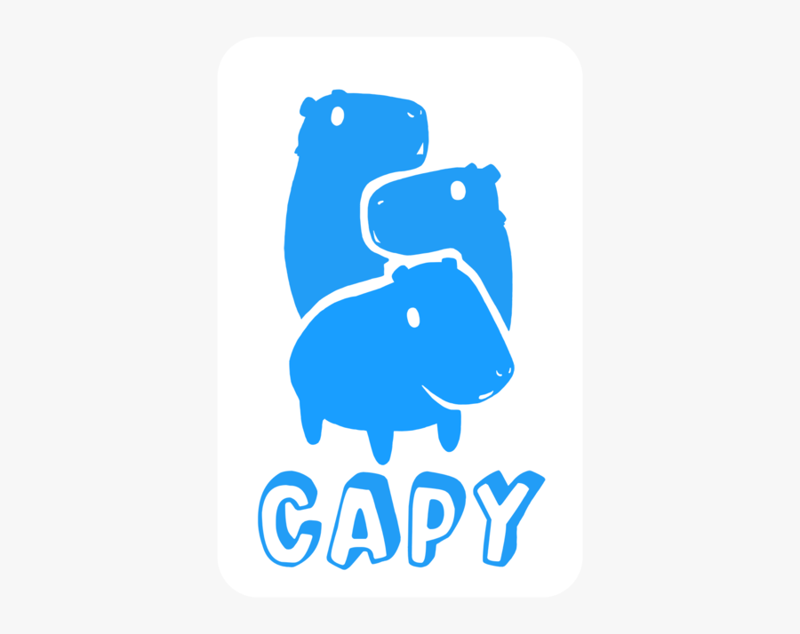 Capybara Games Logo, Transparent Clipart