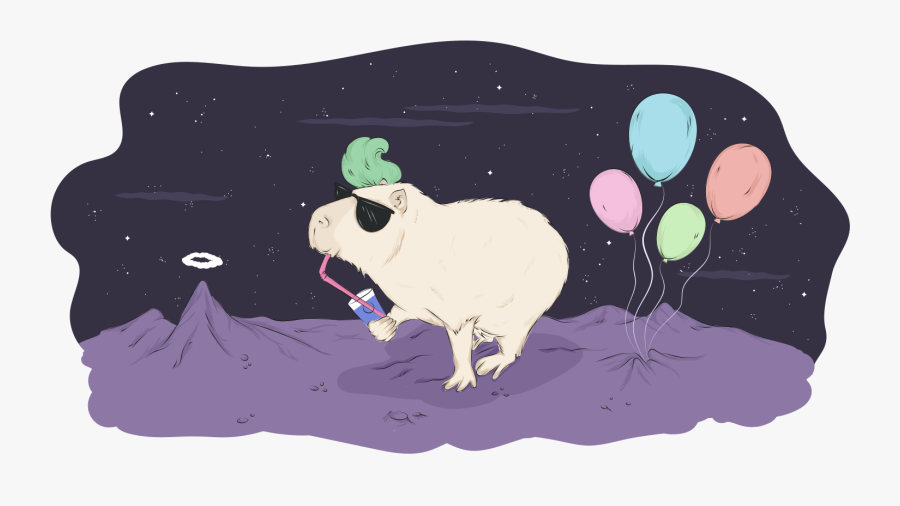 Capybara Test, Transparent Clipart