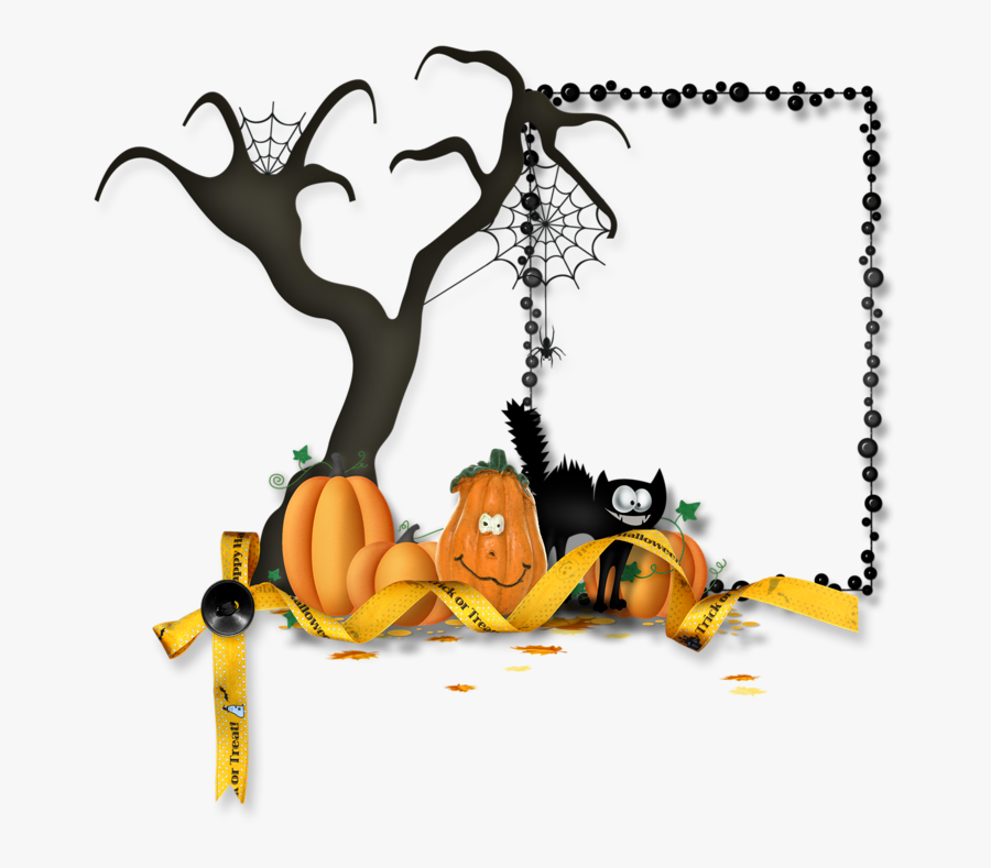 Png Transparent Halloween Background Hd - Halloween Frame Png, Transparent Clipart