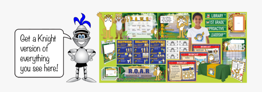 Pbis Posters Knight Mascot Clip Art - Clip Art, Transparent Clipart