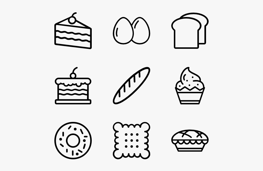 Cake Icons Free And - Hand Drawn Icon Png, Transparent Clipart