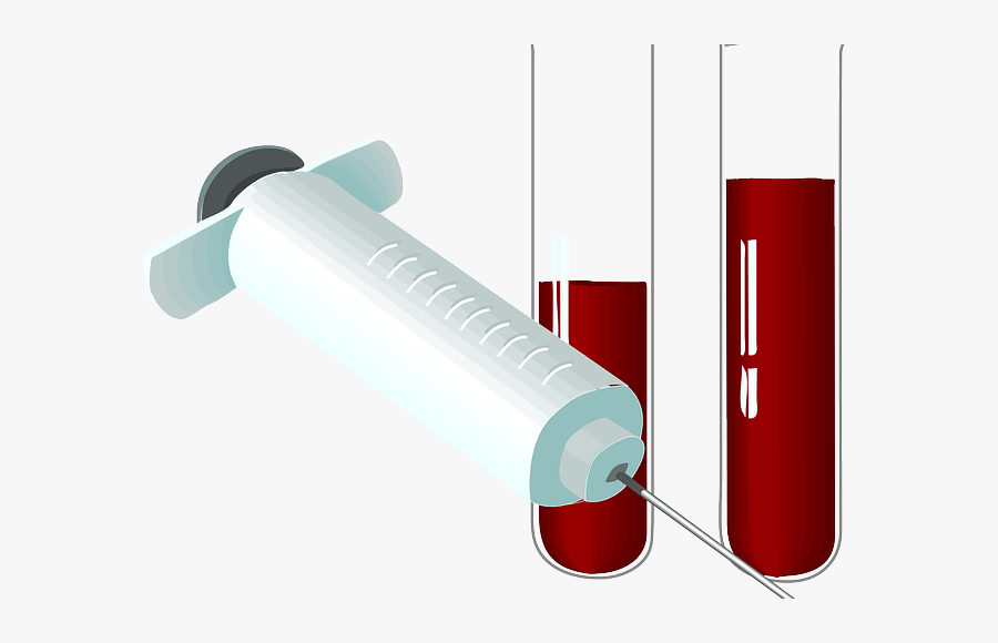 Drawing Blood Test Tube - Blood Test Clipart, Transparent Clipart