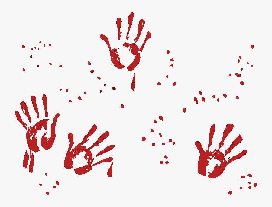 Johnny Automatic Handprints Blood - White Hand Paint Png, Transparent Clipart