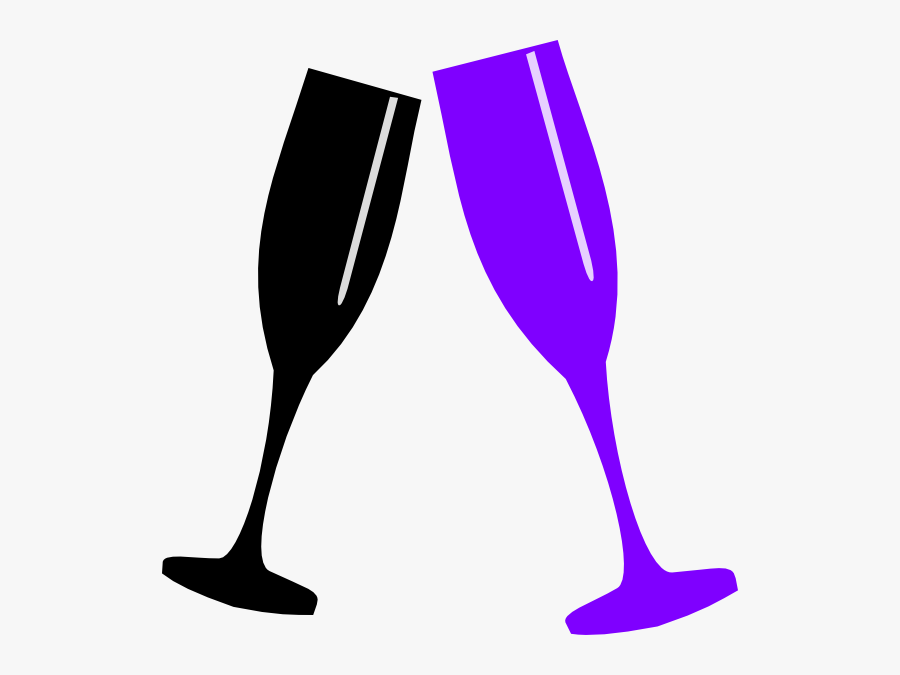 Champagne Clipart Champagne Flute - Pink Champagne Glasses Clipart, Transparent Clipart