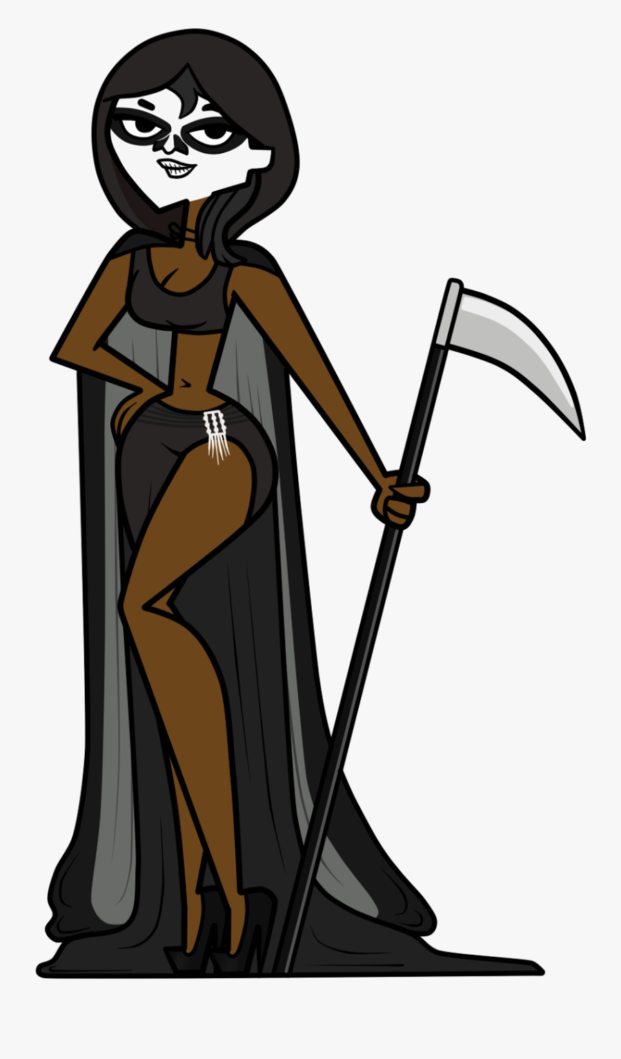Grim Reaper Clipart Basic - Female Grim Reaper Transparent, Transparent Clipart