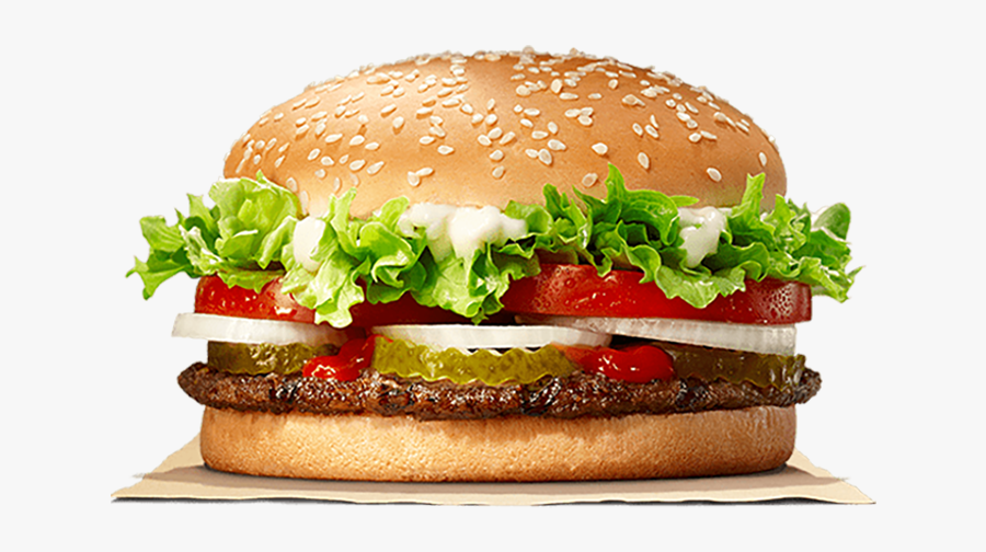 Burger King Whopper Menü, Transparent Clipart
