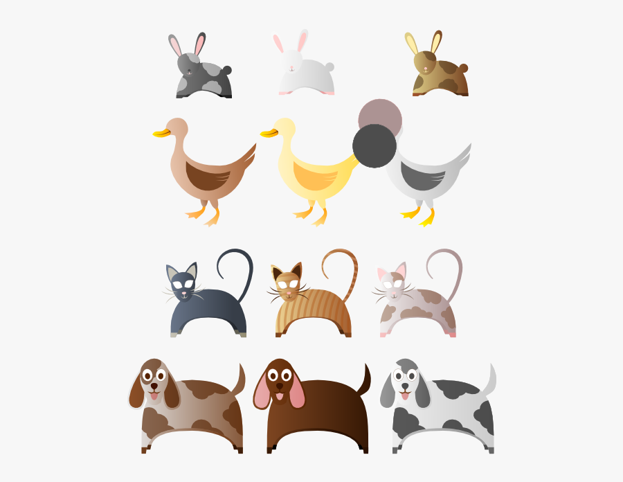 Simple Farm Animals 2 555px - Clip Art, Transparent Clipart