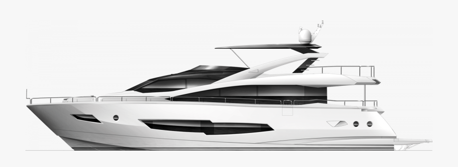 Transparent Yacht Clipart Black And White - Yacht, Transparent Clipart