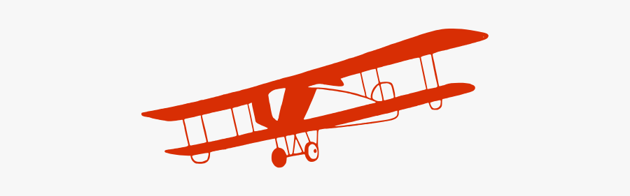 Image Black And White Red Vintage Airplane Clipart - Old Plane Clipart, Transparent Clipart