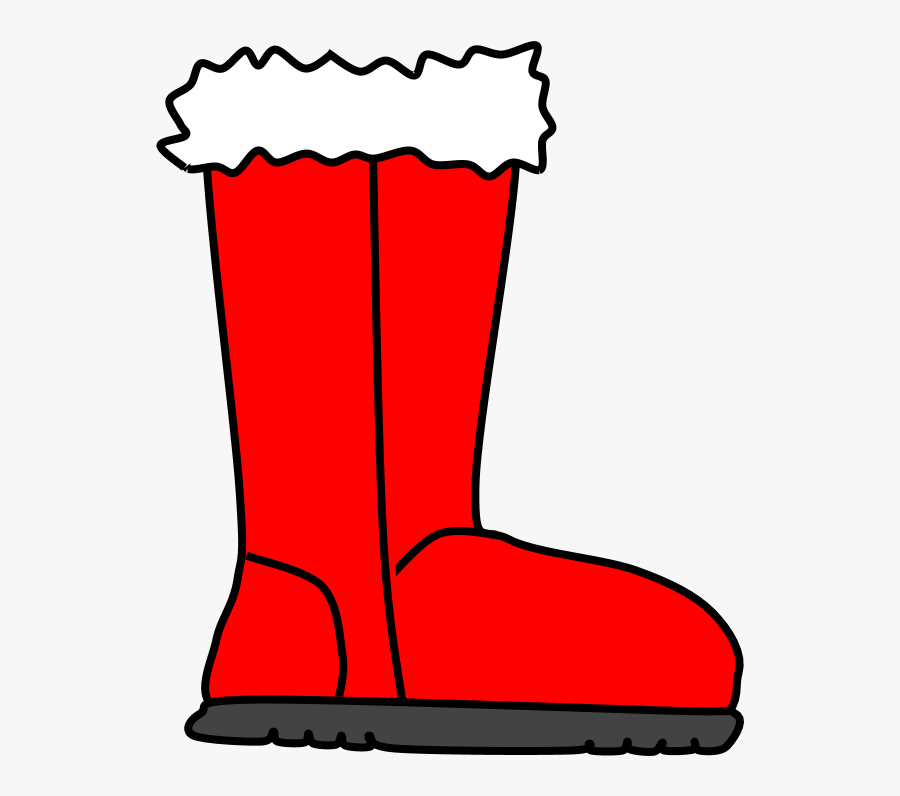 Boots, Fur, Snow, Rain, Red - Fur Boot Clip Art, Transparent Clipart