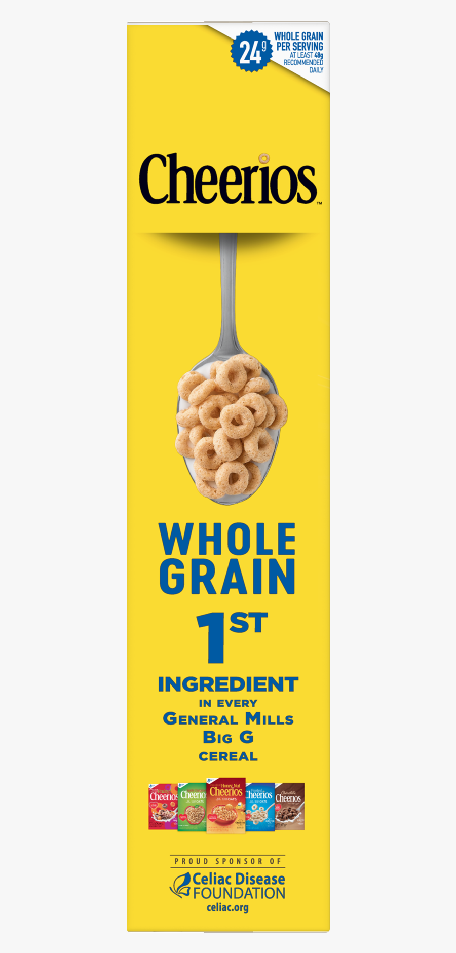 Cheerios, Gluten Free, Cereal With Whole Grain Oats, - Cheerios, Transparent Clipart