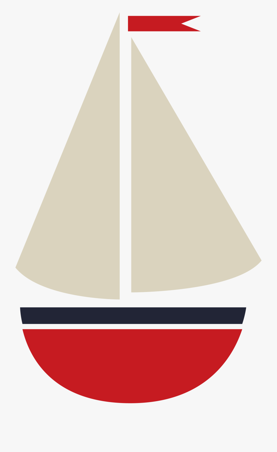 Deep Blue Sea Sailboat - Sail, Transparent Clipart